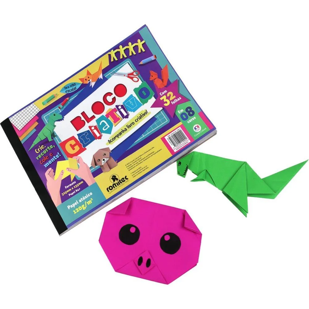 Bloco Para Educacao Artistica Criativo 325X235Mm 120G 8Cores Magic Kids (Unidade) - imagem 4