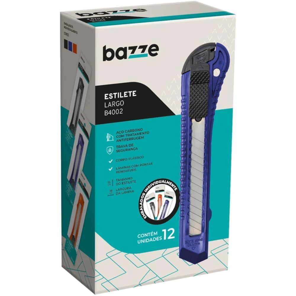 Estilete Largo Bazze B4002 Plastico (S) Summit (Cx.c/12) - imagem 5