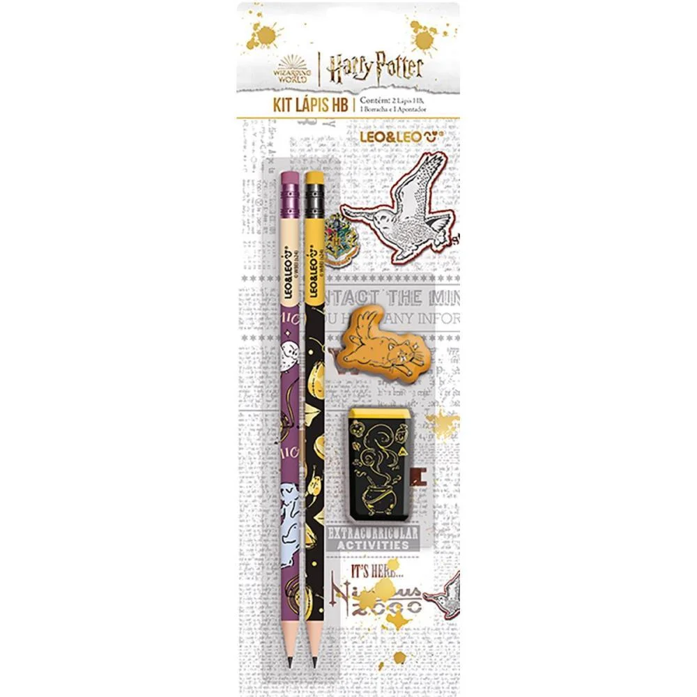 Kit Escolar Harry Potter Hb C/ 04 Pecas Leonora (Blister) - imagem 2