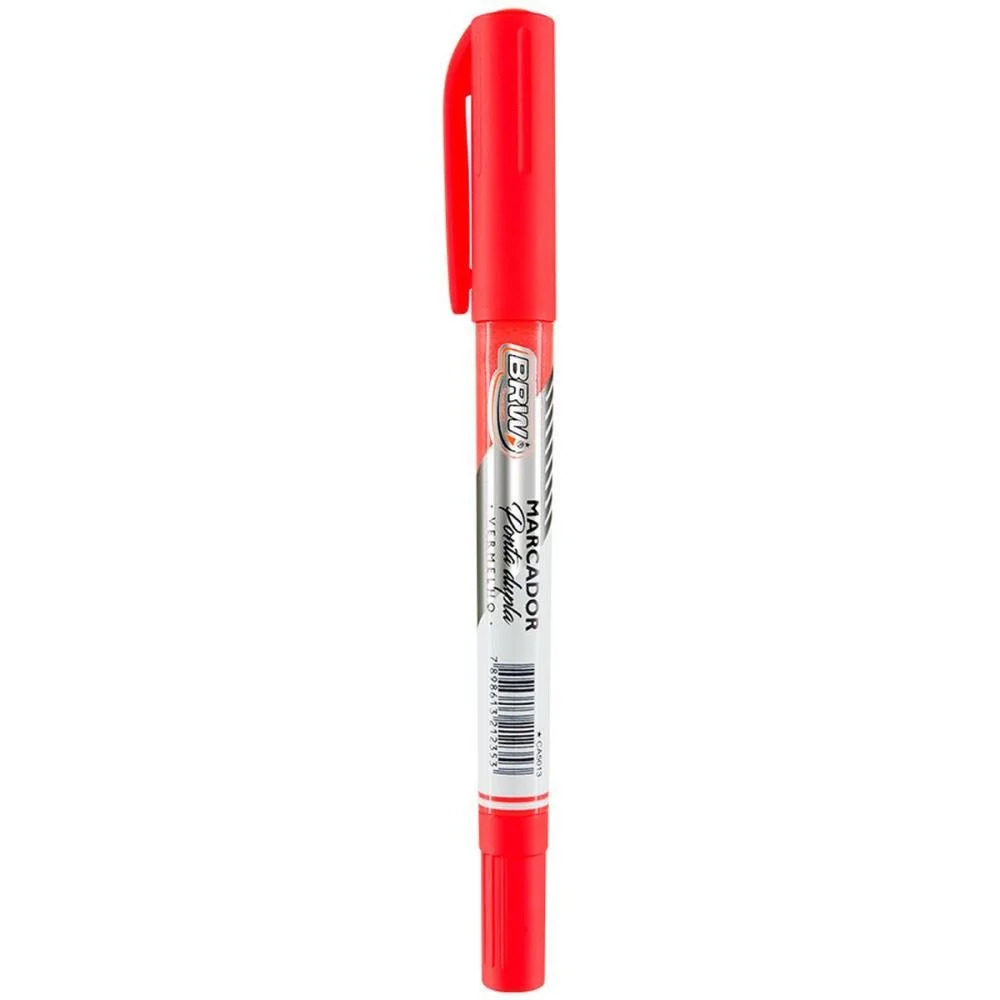 Caneta Para Cd 2.0Mm Retro Ponta Dupla 2.0/0.4Mm Vm Brw (Cx.c/12) - imagem 3