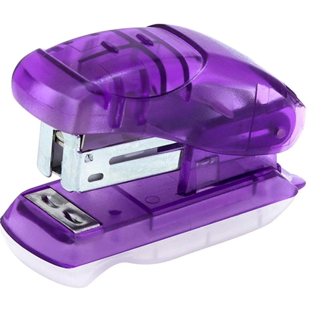 Grampeador Mini P/12Fls 6Cm Plast. Az/Vm/Am/Vd Brw (Dp.c/12) - imagem 4