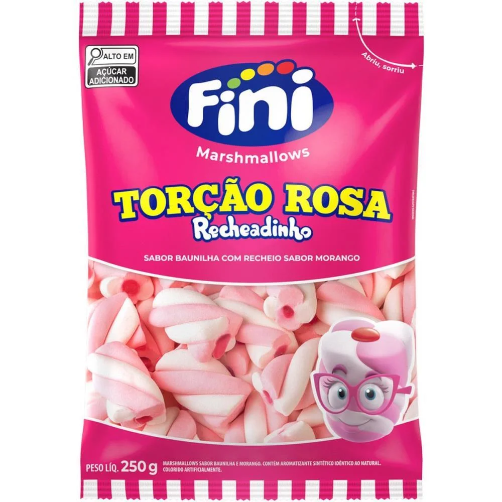 Doce Marsh Recheado Rosa/Branco 250 Fini (Unidade) - imagem 2