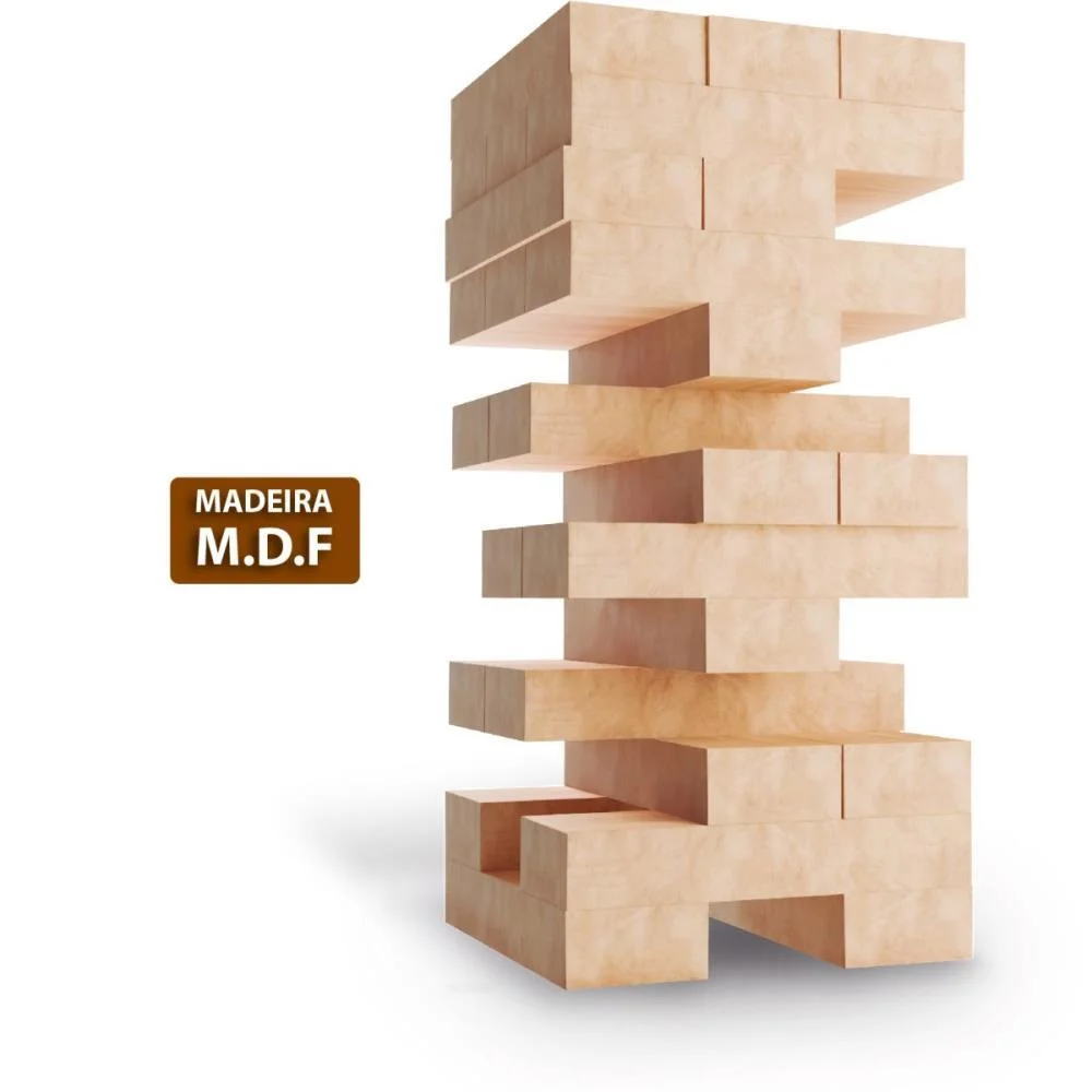 Jogo Diverso Torre Maluca 39Pcas Madeira Coluna (Unidade) - imagem 4