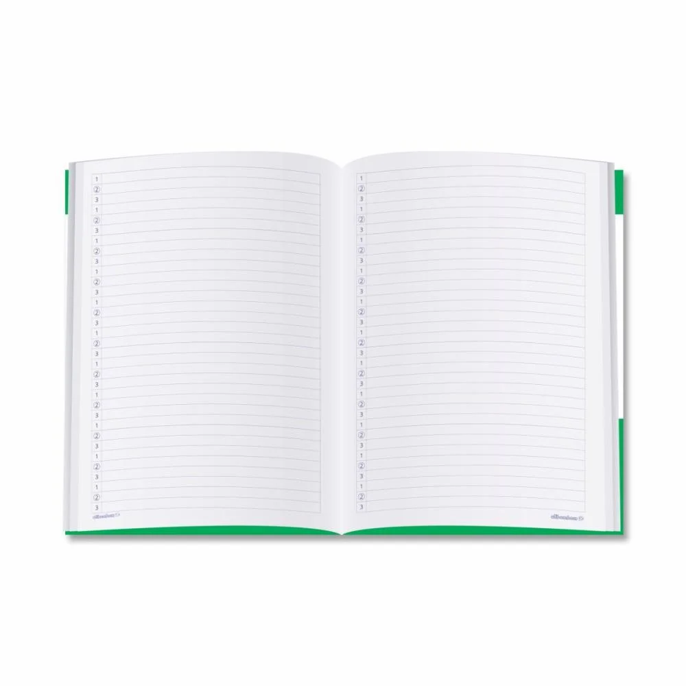Caderno Caligrafia Capa Dura Alibombom Verde Pauta 123 72Fl Romitec (Pct.c/05) - imagem 4