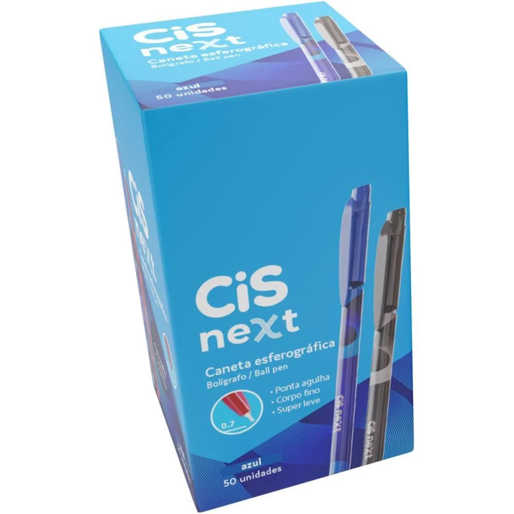 Caneta Esferografica Cis Next 0.7Mm Preta Sertic (Cx.c/50) - imagem 4
