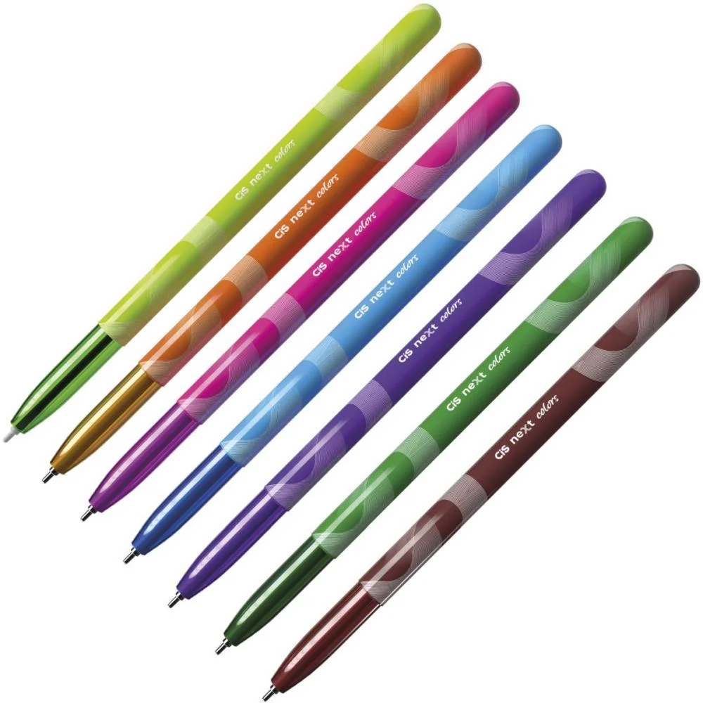 Caneta Esferografica Cis Next 0.7Mm 10 Cores Sortid Sertic (Estojo) - imagem 4