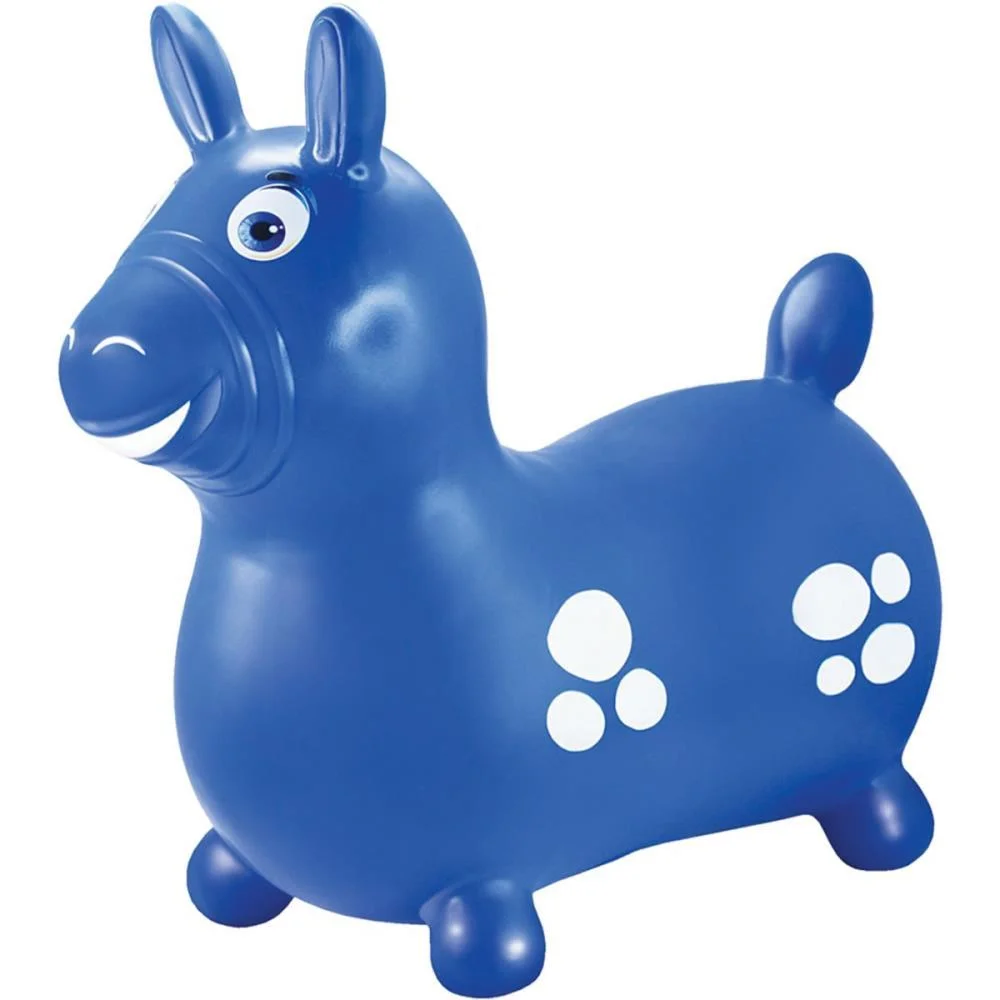 Cavalinho Infantil Vinil Azul 52X51Cm Lider - imagem 3
