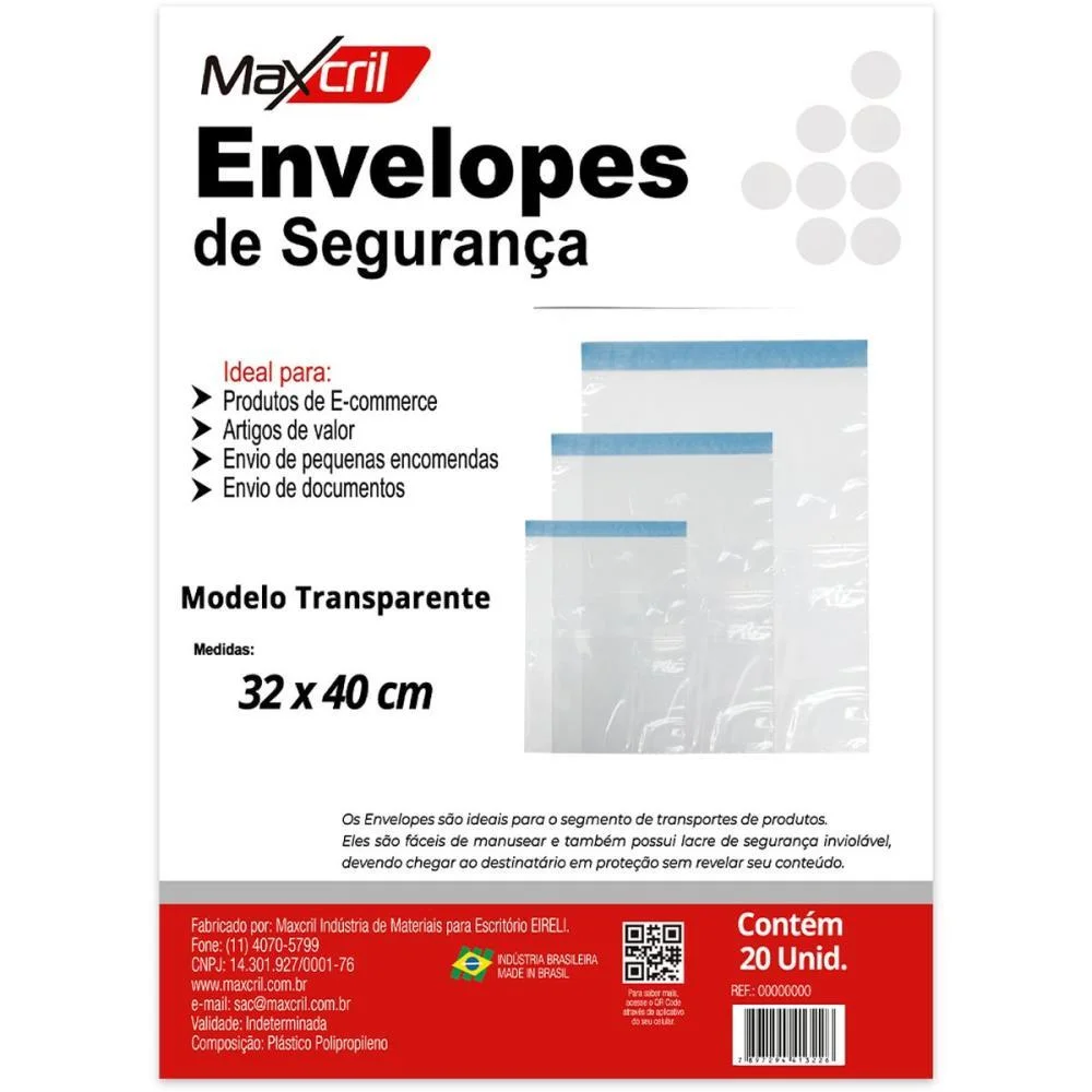 Embalagem Para Ecommerce Envelope Trans.c/Lacre 32X40Cm Maxcril (Pct.c/20) - imagem 7