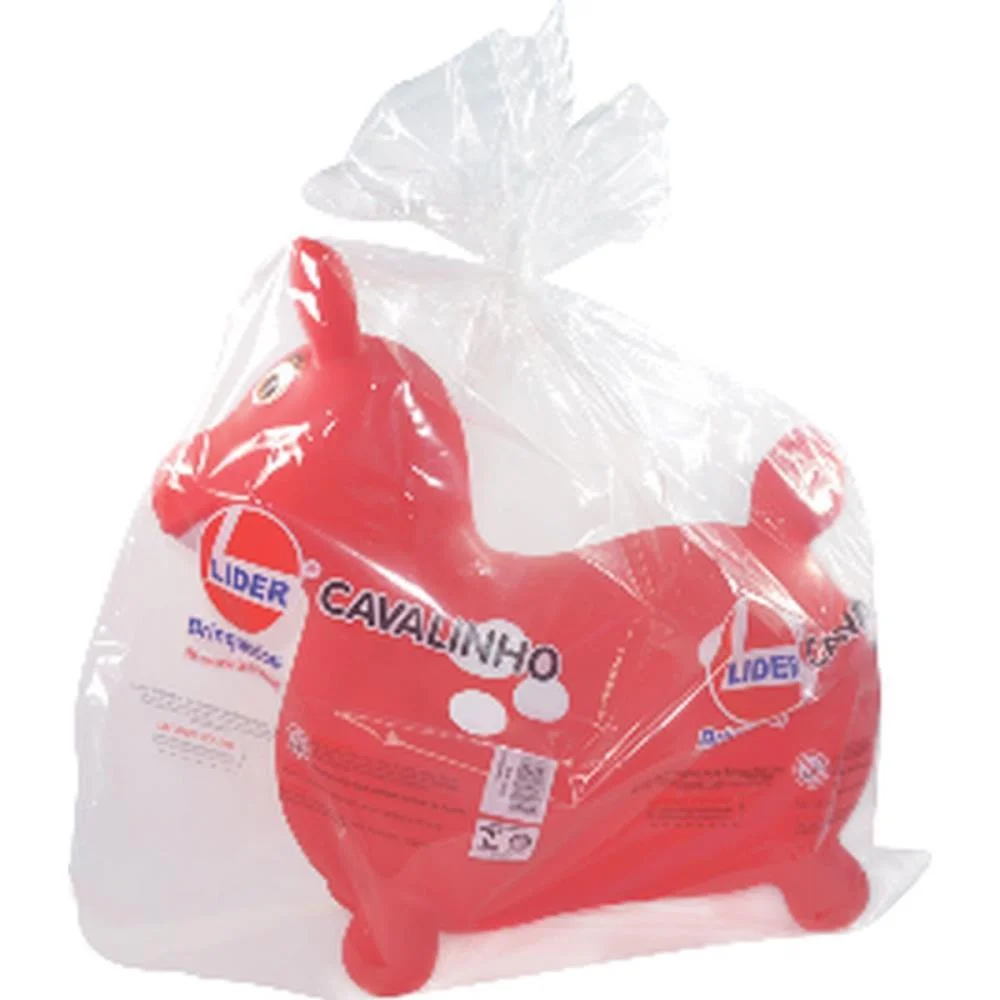 Cavalinho Infantil Vinil Vermelho 52X51Cm Lider - imagem 3