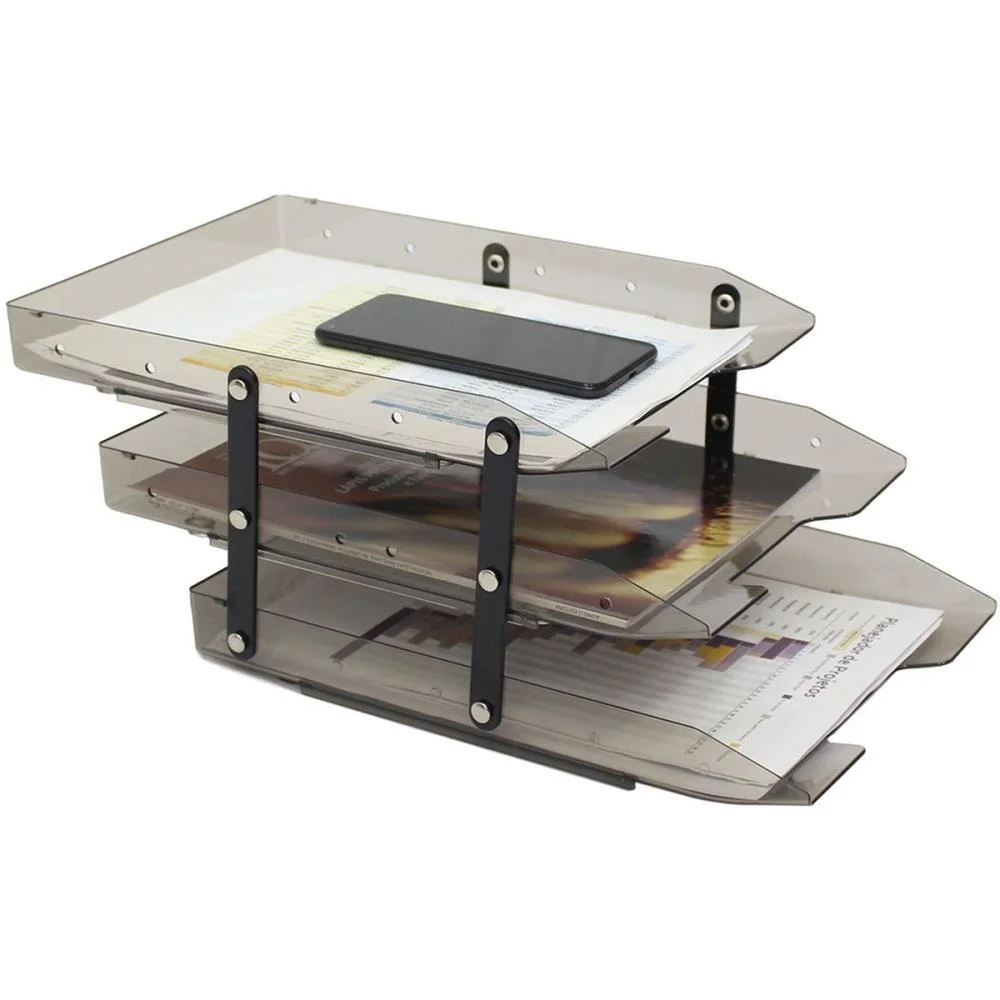 Caixa Correspondencia Tripla Slim Movel Fume Selada Maxcril (Unidade) - imagem 4