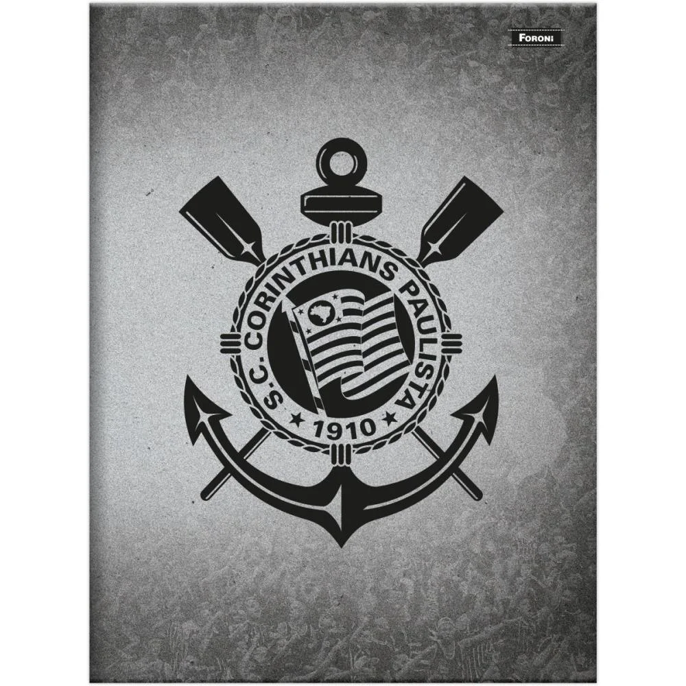 Caderno Brochurao Capa Dura Corinthians 80F Foroni (Pct.c/05) - imagem 2