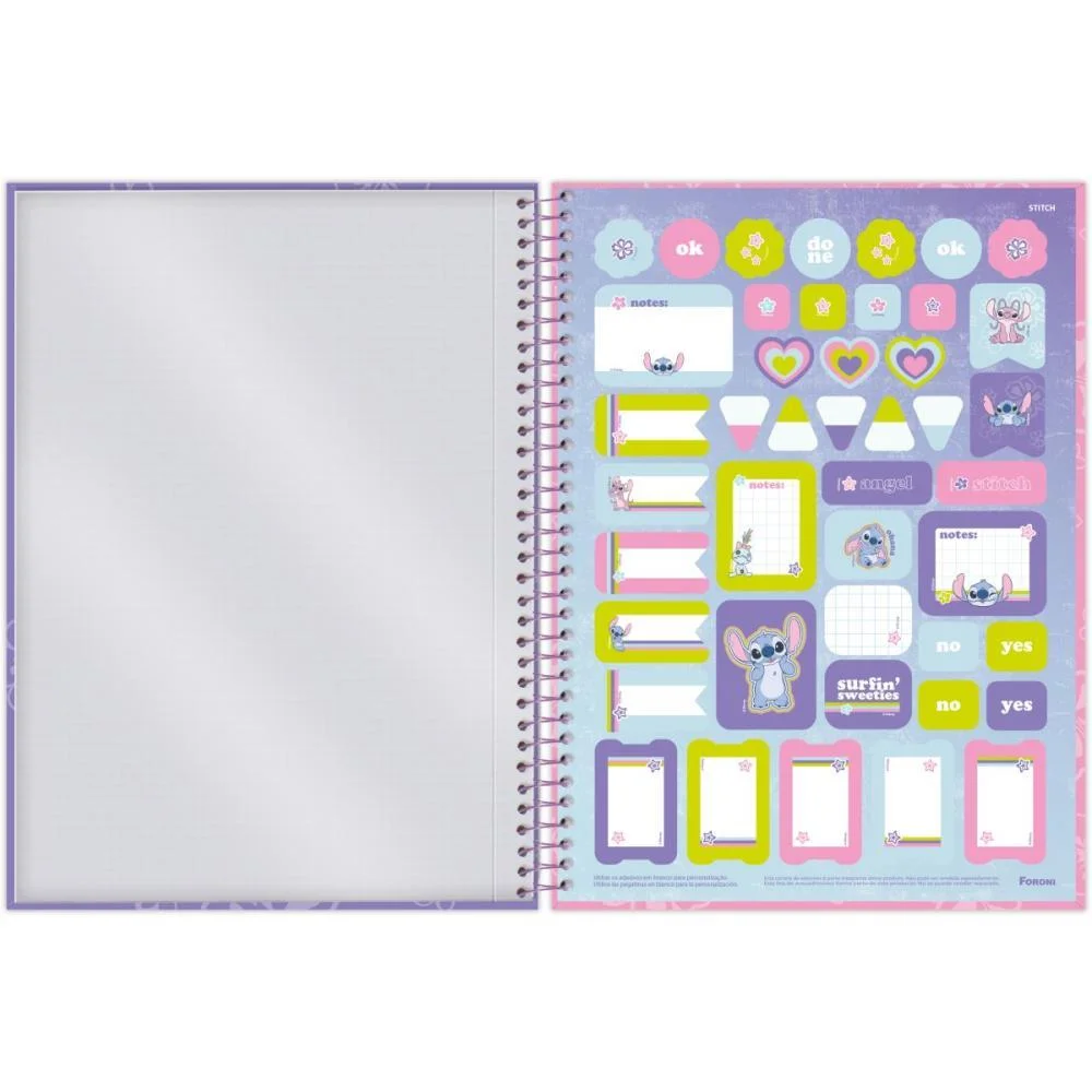 Caderno 15X1 Capa Dura Stitch 240F Foroni (Pct.c/02) - imagem 7