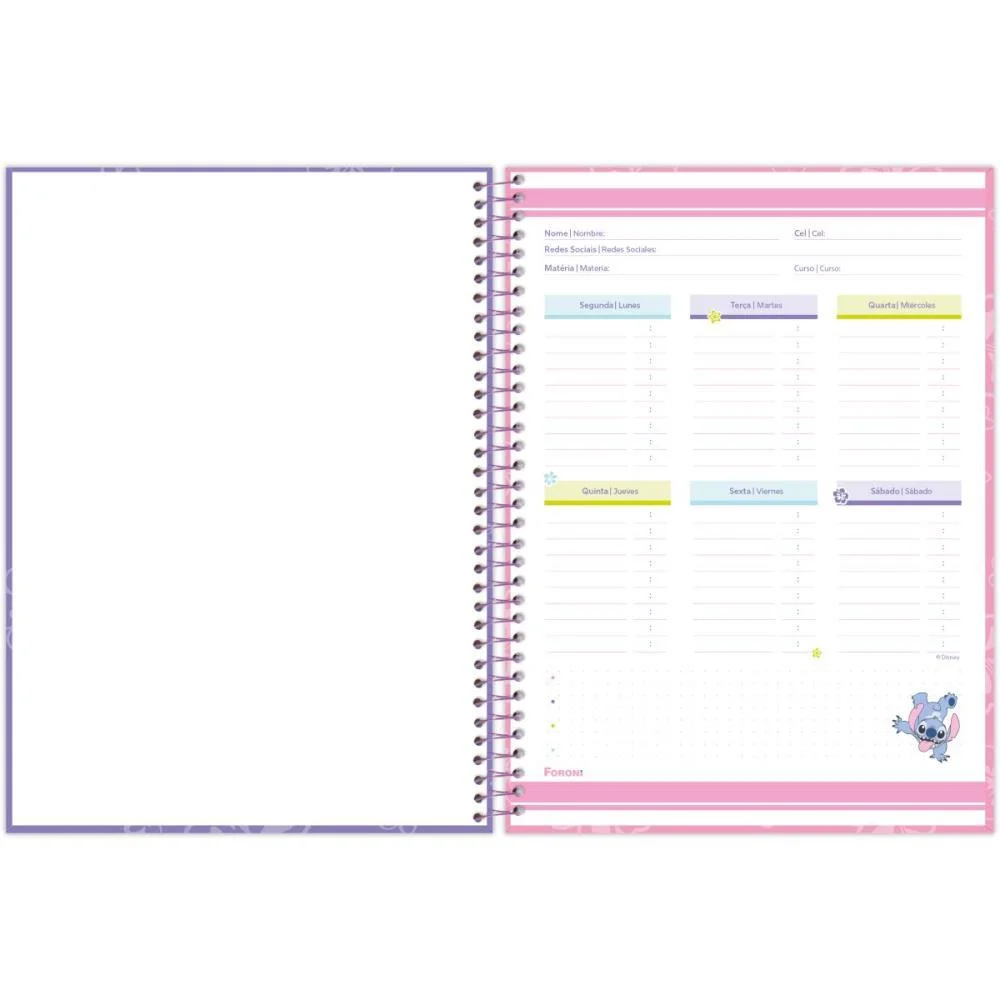 Caderno 15X1 Capa Dura Stitch 240F Foroni (Pct.c/02) - imagem 9