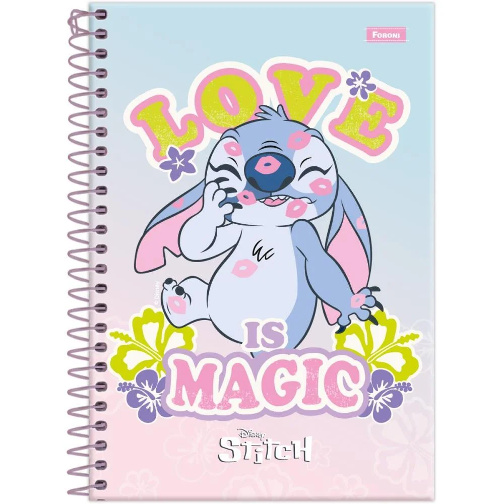 Caderno Espiral 1/4 Capa Dura Stitch 80F Foroni (Pct.c/05) - imagem 6
