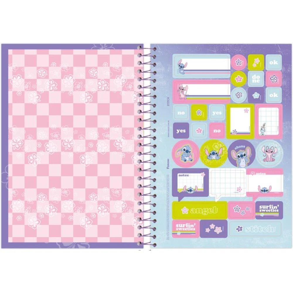 Caderno Espiral 1/4 Capa Dura Stitch 80F Foroni (Pct.c/05) - imagem 7