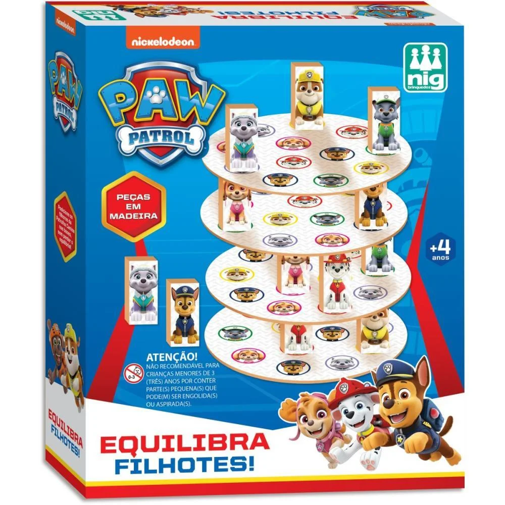Jogo Diverso Patrulha Canina Equilibra Filh Nig Brinquedos (Unidade) - imagem 2