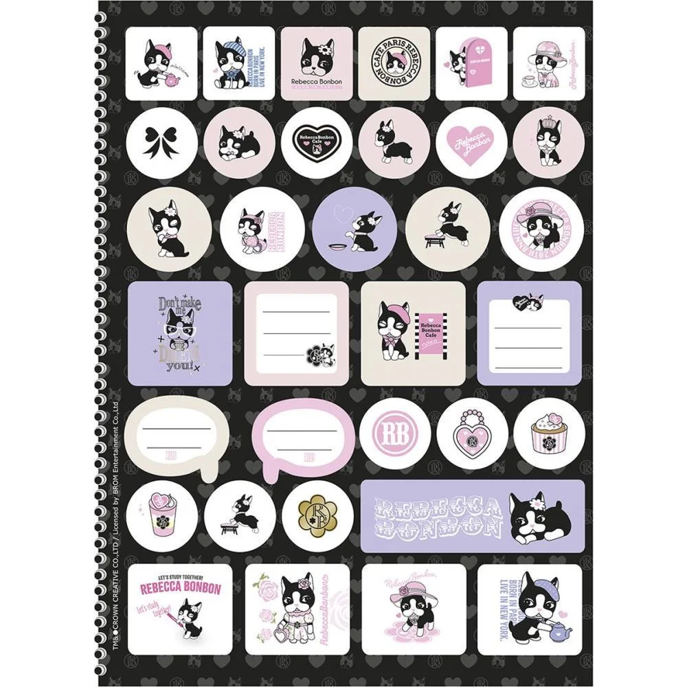Caderno 10X1 Capa Dura Rebeca Bonbon 160F Animativa (Pct.c/04) - imagem 4