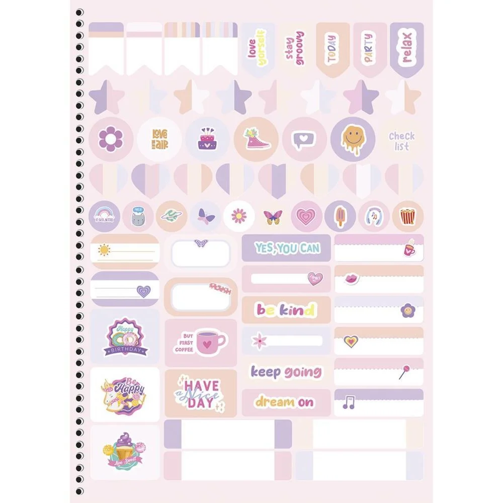 Caderno 10X1 Cp.dura Colegial Cristales 160F Animativa (Pct.c/04) - imagem 5