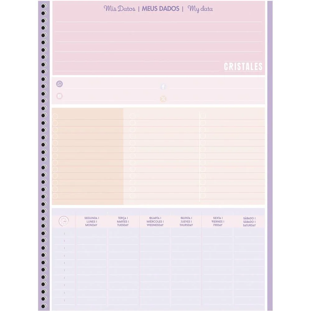 Caderno 10X1 Cp.dura Colegial Cristales 160F Animativa (Pct.c/04) - imagem 6