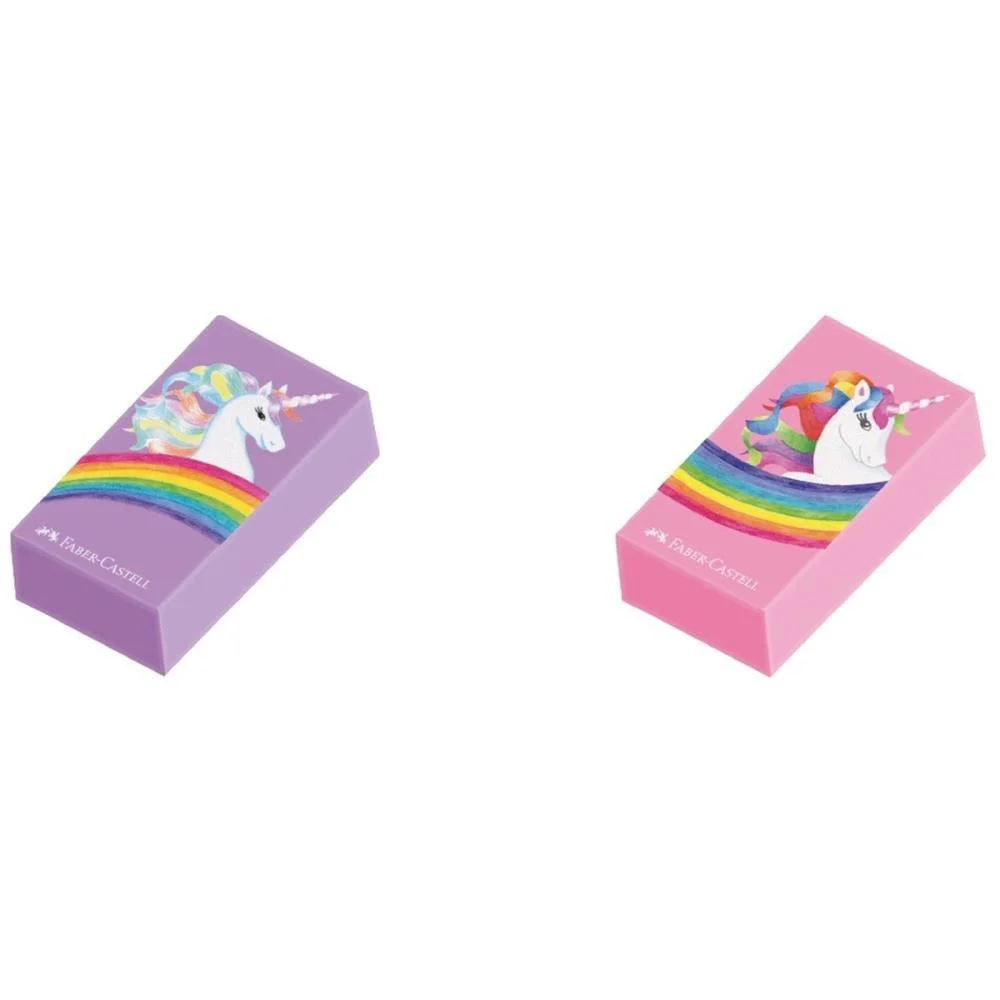 Borracha Colorida Unicornio 2 Modelos Faber-Castell (Dp.c/24) - imagem 4