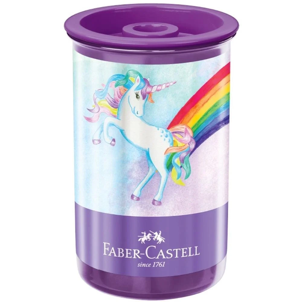 Apontador Com Deposito Unicornio 2 Modelos Faber-Castell (Dp.c/12) - imagem 4