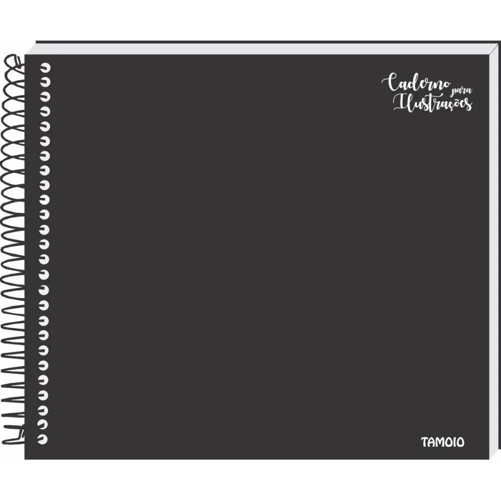 Caderno Desenho Tecnico Preto Esp 40F 150G 204X234Mm Tamoio (Pct.c/04) - imagem 3