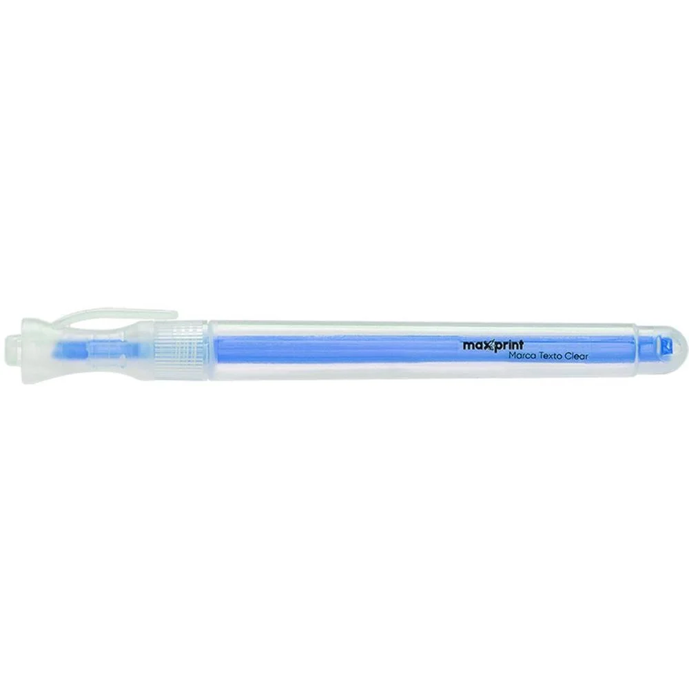 Caneta Marca Texto Clear Azul Maxprint (Cx.c/12) - imagem 2