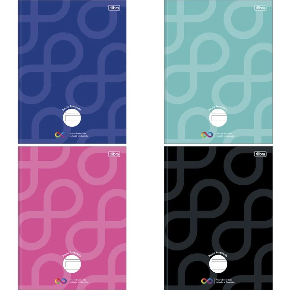 Caderno Brochurao Capa Dura Neuro 80Fls Pauta Ampliada Tilibra (Pct.c/05) - imagem 2