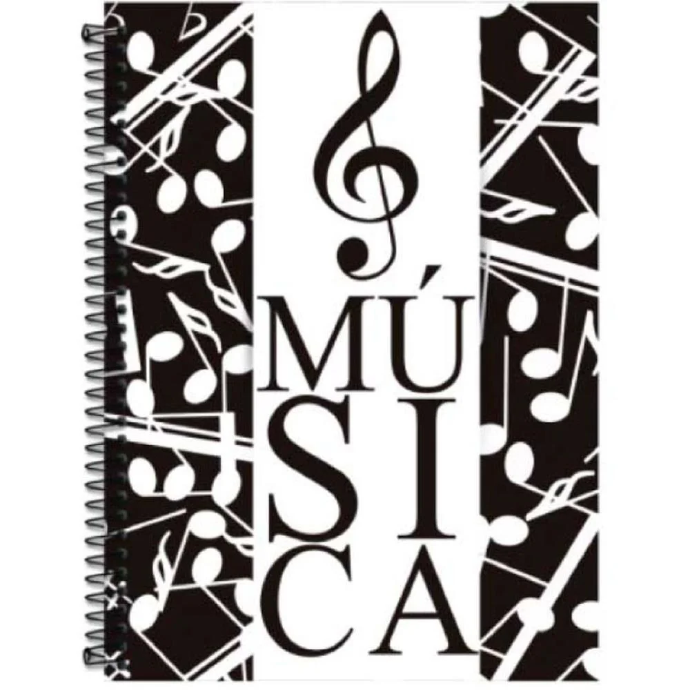 Caderno Musica Livro Cd Esp.70Fls 200X275Mm Romitec (Pct.c/05) - imagem 3