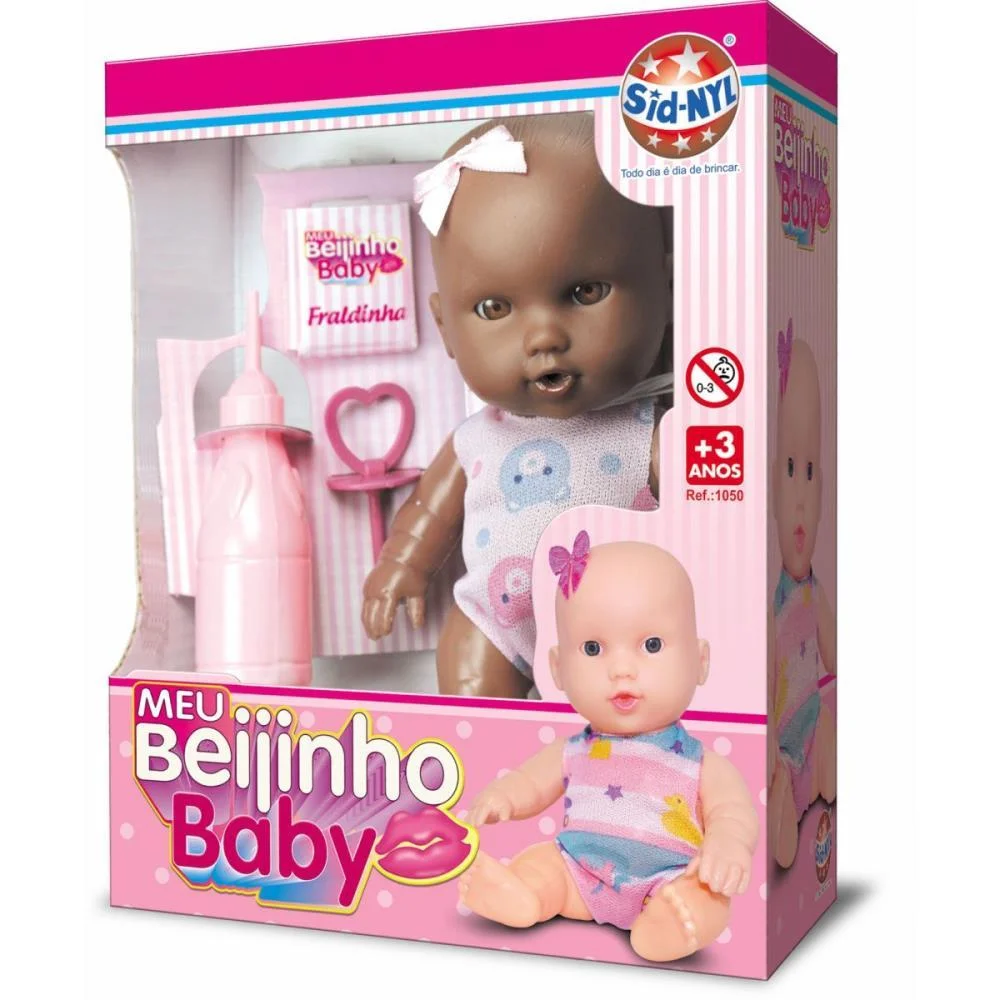 Boneca Meu Beijinho Baby Negra Sid-Nyl (Unidade) - imagem 5