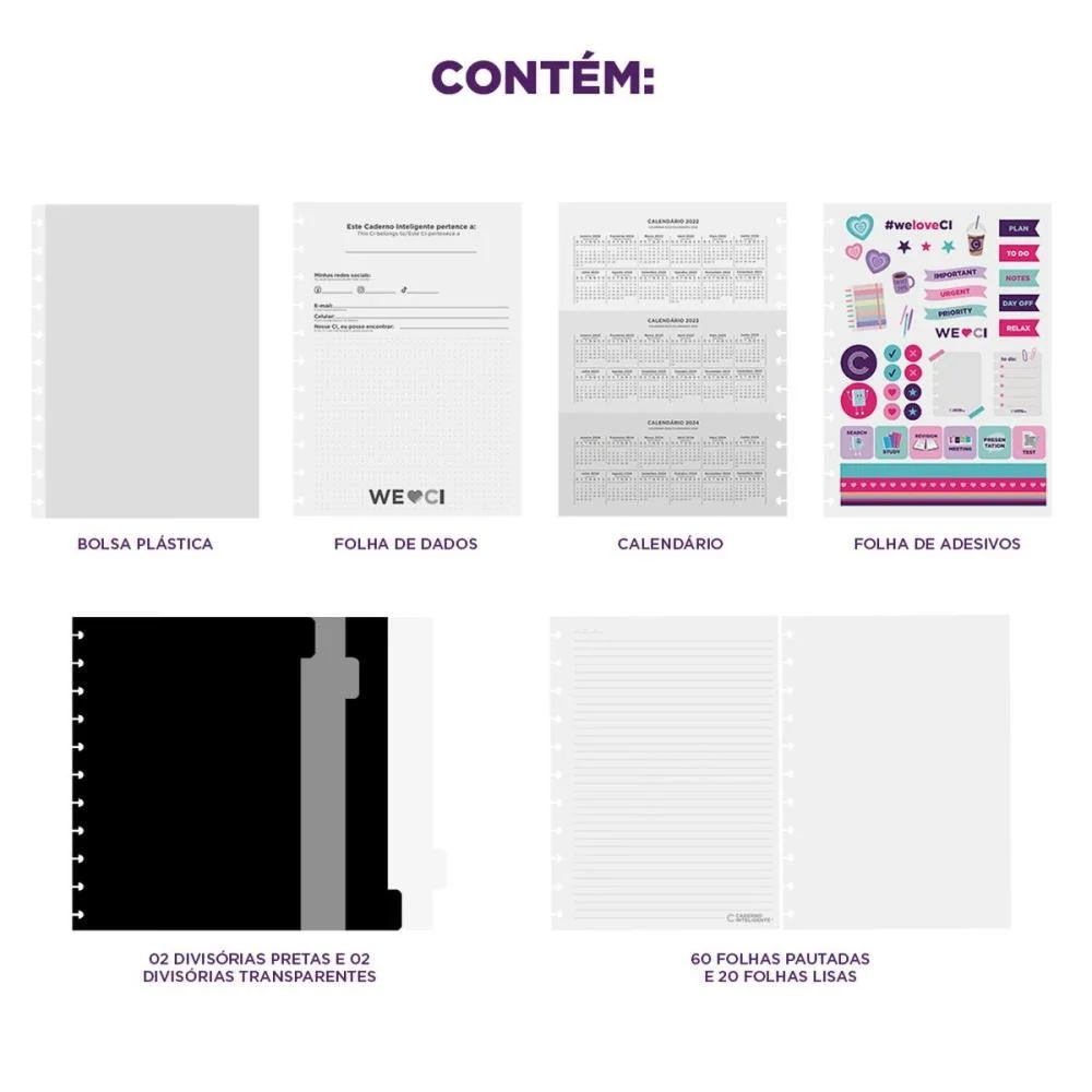 Caderno Inteligente Grande Guava 80Fls 215X280Mm Caderno Inteligente (Unidade) - imagem 4