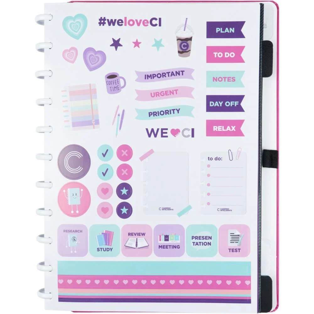 Caderno Inteligente Grande Super Pink 80Fls 215X280Mm Caderno Inteligente (Unidade) - imagem 4