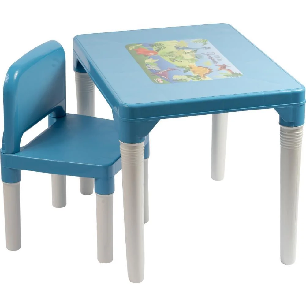 Mesinha/Cadeira Dinossauro Mesa C/Cadeira Azul Styll Baby - imagem 2