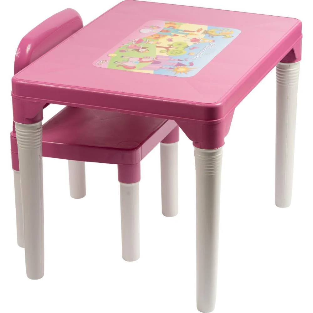 Mesinha/Cadeira Princesas Mesa C/Cadeira Rosa Styll Baby - imagem 2
