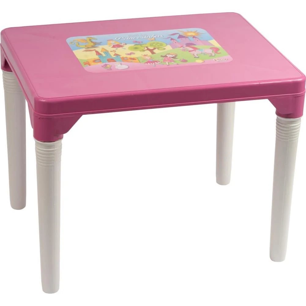 Mesinha/Cadeira Princesas Mesa C/Cadeira Rosa Styll Baby - imagem 4