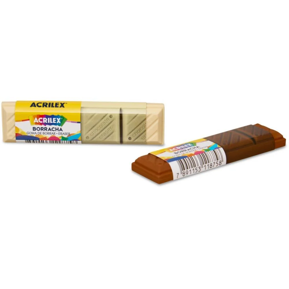 Borracha Decorada Chocolate Sortida Acrilex (Cx.c/24) - imagem 3