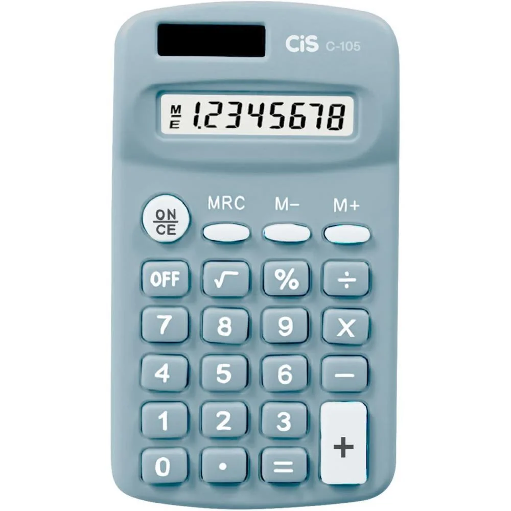 Calculadora De Bolso 8 Dig. Mod C-105 Azul Sertic (Unidade) - imagem 4