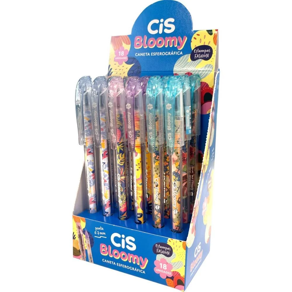 Caneta Esferografica Cis Bloomy 0.7Mm 4 Cores (S) Sertic (Dp.c/18) - imagem 5