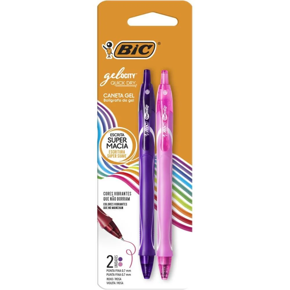 Caneta Gel Bic Quick Dry Rs/Rx Bic (Blister) - imagem 3
