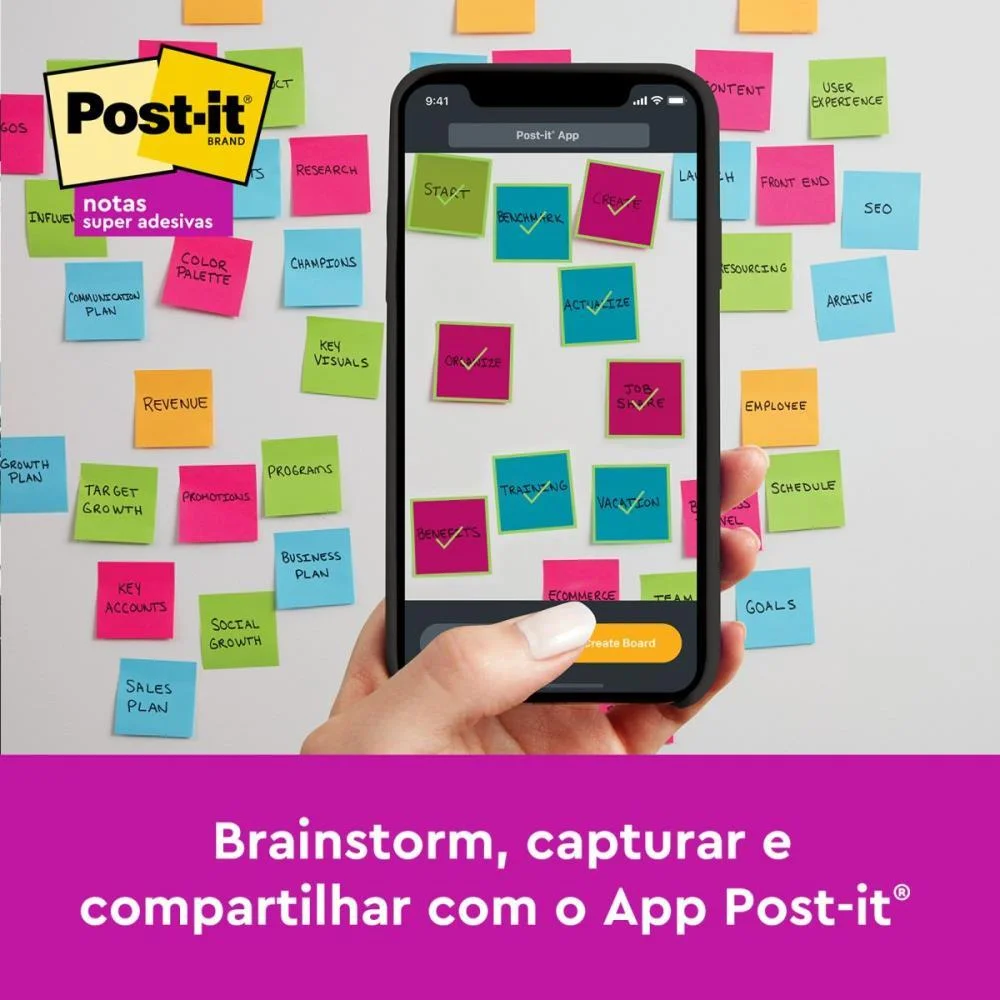 Bloco De Recado Post-It 76Mmx76Mm Alegria 90Fls. 3M (Pct.c/05) - imagem 8