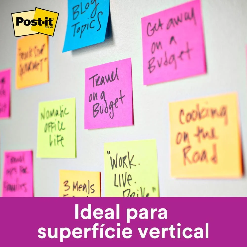 Bloco De Recado Post-It 76Mmx76Mm Branco Neve 90Fls 3M (Unidade) - imagem 6