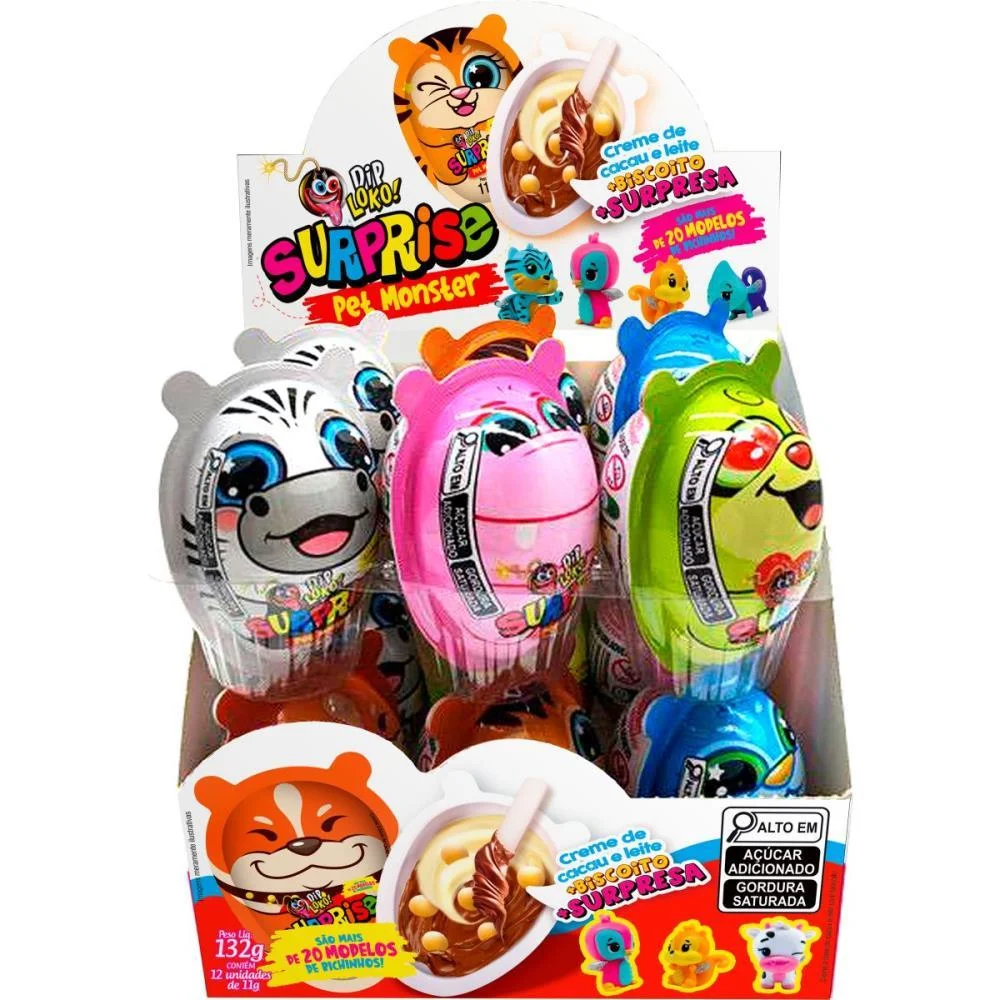 Doce Dip Loko Surprise Pet Danilla Foods (Dp.c/12) - imagem 3