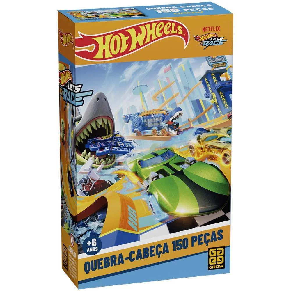 Quebra-Cabeca Cartonado Hot Wheels P150 Grow (Unidade) - imagem 2