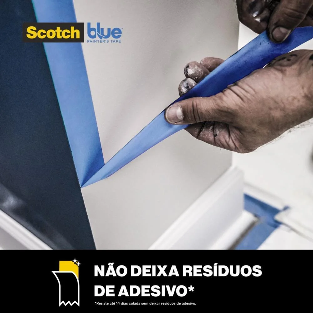 Fita Crepe Blue Tape 2090 48Mmx50M 3M (Rolo) - imagem 5