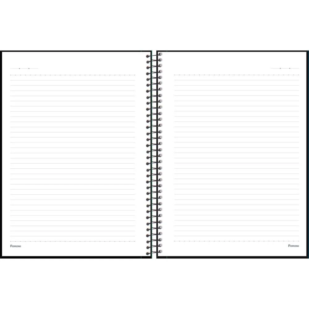 Caderno 01X1 Capa Dura Class Preto 80F Foroni (Pct.c/04) - imagem 4
