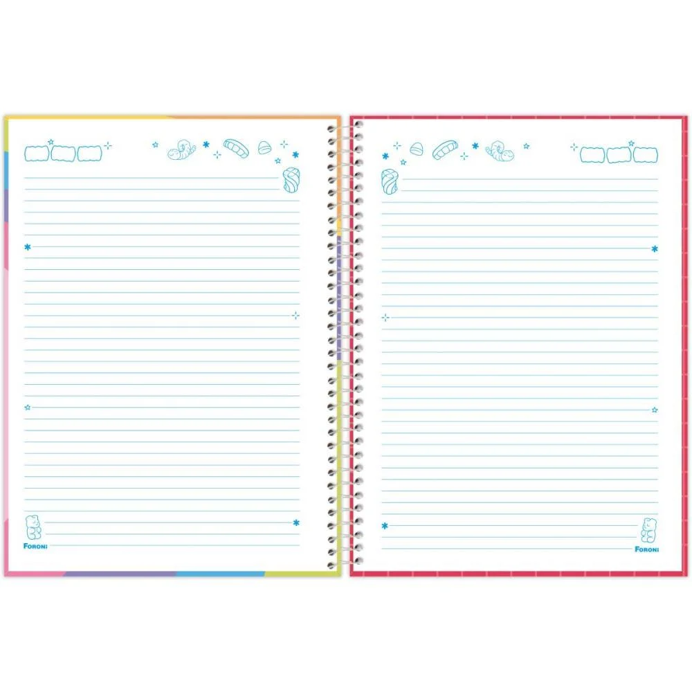 Caderno 10X1 Capa Dura Fini 160F Foroni (Pct.c/04) - imagem 11