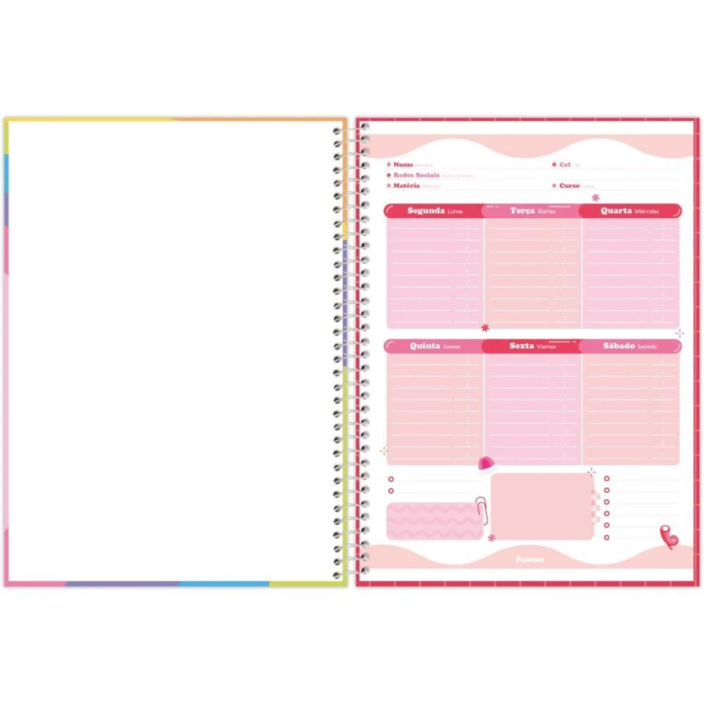 Caderno 10X1 Capa Dura Fini 160F Foroni (Pct.c/04) - imagem 9