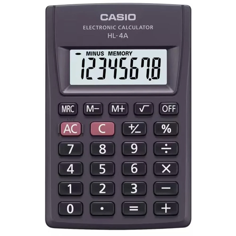 Calculadora De Bolso 8 Dig. Big Display Preta Casio (Unidade) - imagem 3