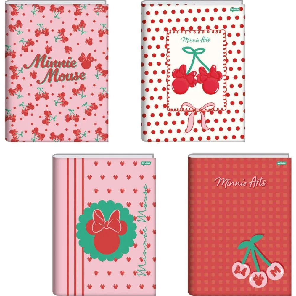 Caderno Brochurao Capa Dura Minnie Arts 80Fls. Jandaia (Pct.c/05) - imagem 2
