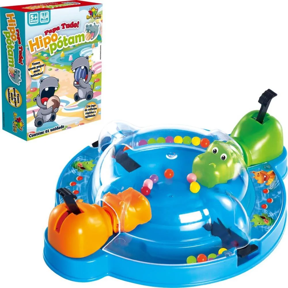 Brinquedo Diverso Papa Bolinhas Hipopotamo Art Brink (Unidade) - imagem 4